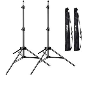 7 Ft Light Stand for Photography 2 Pack Portable Photo Video Lighting Tripod New